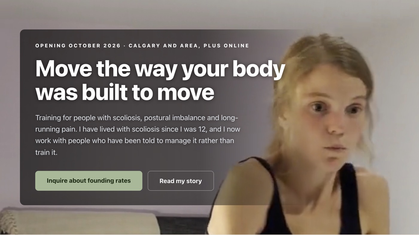 Calgary Biomechanics website homepage